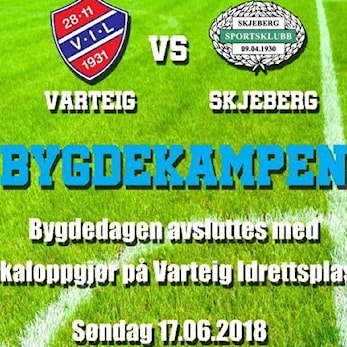 Bygdekamp søndag 17/6 kl 1630